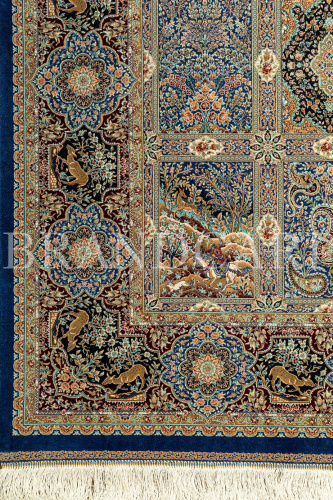 Авторский ковер 5926 NAVY BLUE BURGANDY RED фото 4