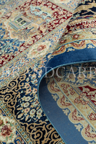 Авторский ковер 5926 NAVY BLUE BURGANDY RED фото 6